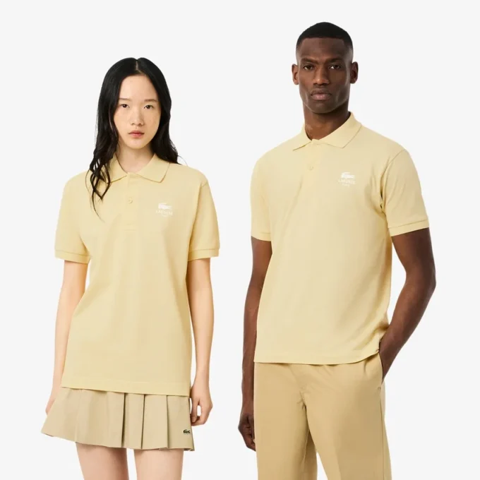 Unisex-Poloshirt mit klassischer Passform und charakteristischem L.12.12-Print