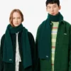 Unisex-Schal aus gerippter Wolle