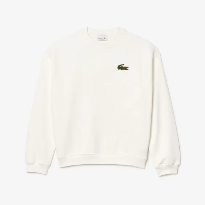 Unisex-Sweatshirt aus Fleece mit lockerer Passform und Emblem