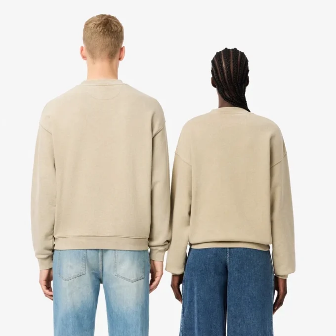 Unisex-Sweatshirt aus Fleece mit lockerer Passform und Washed-Effekt