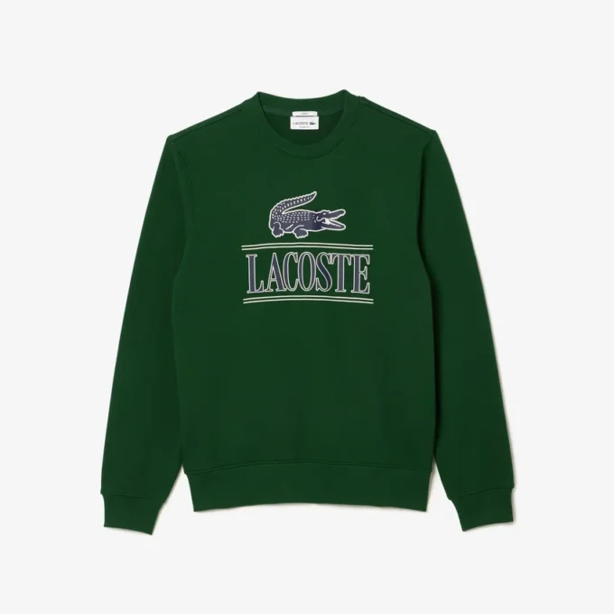 Unisex-Sweatshirt aus Fleece mit Rundhalsausschnitt und Aufdruck
