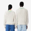 Unisex-Tennispullover mit V-Ausschnitt und Streifenmuster
