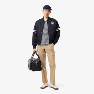 Wasserabweisende Bomberjacke für Herren mit gesticktem Emblem
