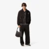Wasserabweisende Herren-Aviator-Jacke mit Emblem