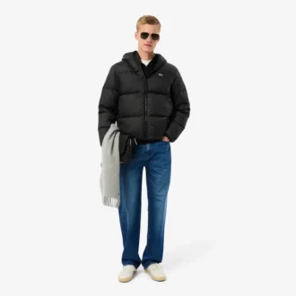 Wasserabweisende Herren-Daunenjacke mit Kapuze