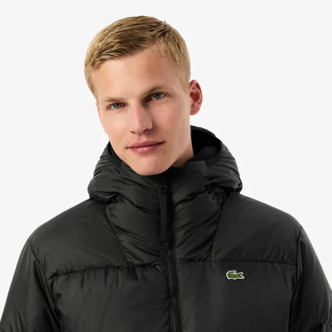 Wasserabweisende Herren-Daunenjacke mit Kapuze