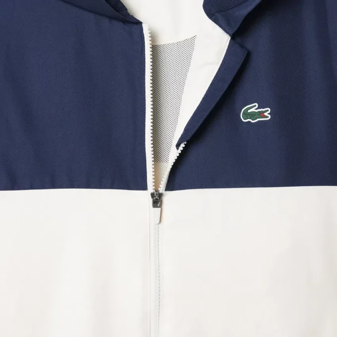Wasserabweisende Herren-Tennisjacke mit Kapuze
