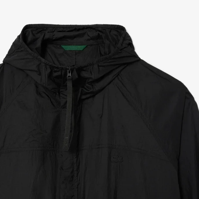 Wasserabweisende, lange, packbare Herrenjacke
