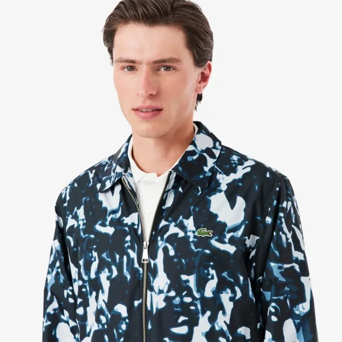 Wasserabweisende Windjacke für Herren mit Print-Motiv