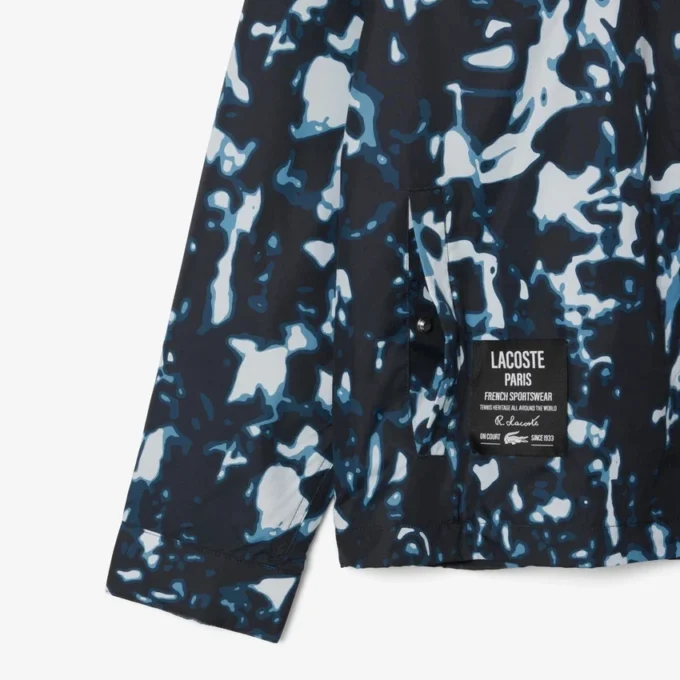 Wasserabweisende Windjacke für Herren mit Print-Motiv