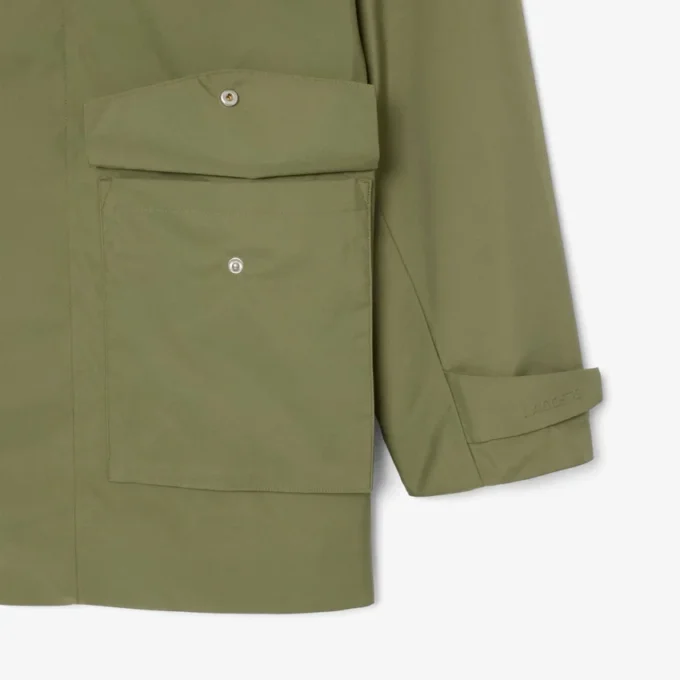 Wasserabweisende Windjacke in mittlerer Länge