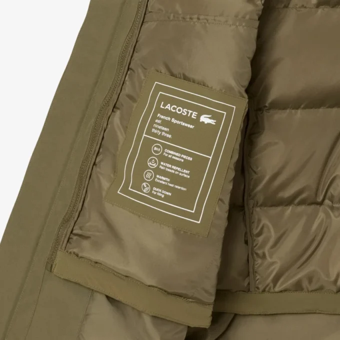 Wasserabweisender, gefütterter 3-in-1-Parka für Herren
