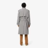 Wasserabweisender karierter Trenchcoat für Herren
