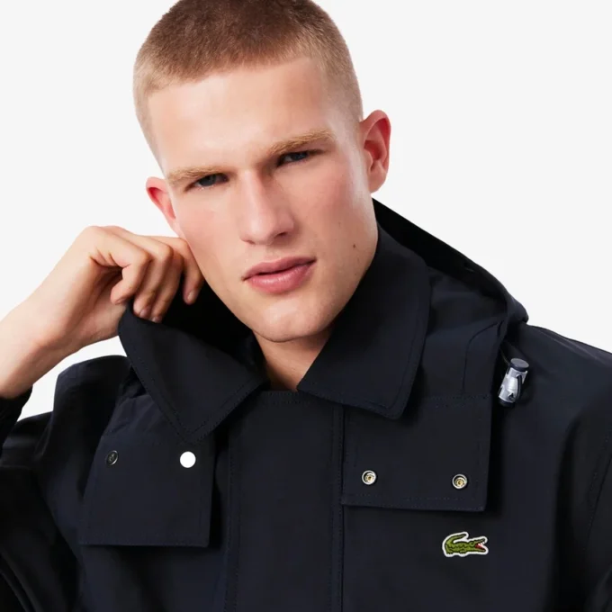 Wasserabweisender Parka mit Kapuze in mittlerer Länge für Herren