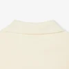 Weit geschnittenes Fleece-Poloshirt mit Emblem